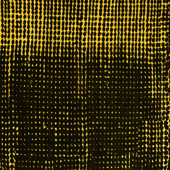 Square Machine Washable Abstract Yellow Modern Rug, wshabs4794yw