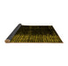 Sideview of Abstract Yellow Modern Rug, abs4794yw