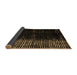 Sideview of Abstract Brown Modern Rug, abs4794brn