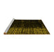 Sideview of Machine Washable Abstract Yellow Modern Rug, wshabs4794yw