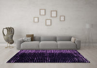 Machine Washable Abstract Purple Modern Rug, wshabs4794pur