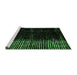 Sideview of Machine Washable Abstract Emerald Green Modern Area Rugs, wshabs4794emgrn