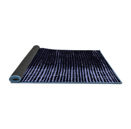 Sideview of Abstract Blue Modern Rug, abs4794blu