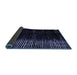 Sideview of Abstract Blue Modern Rug, abs4794blu