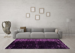 Machine Washable Abstract Pink Modern Rug in a Living Room, wshabs4794pnk