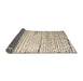 Sideview of Abstract Brown Solid Rug, abs4795