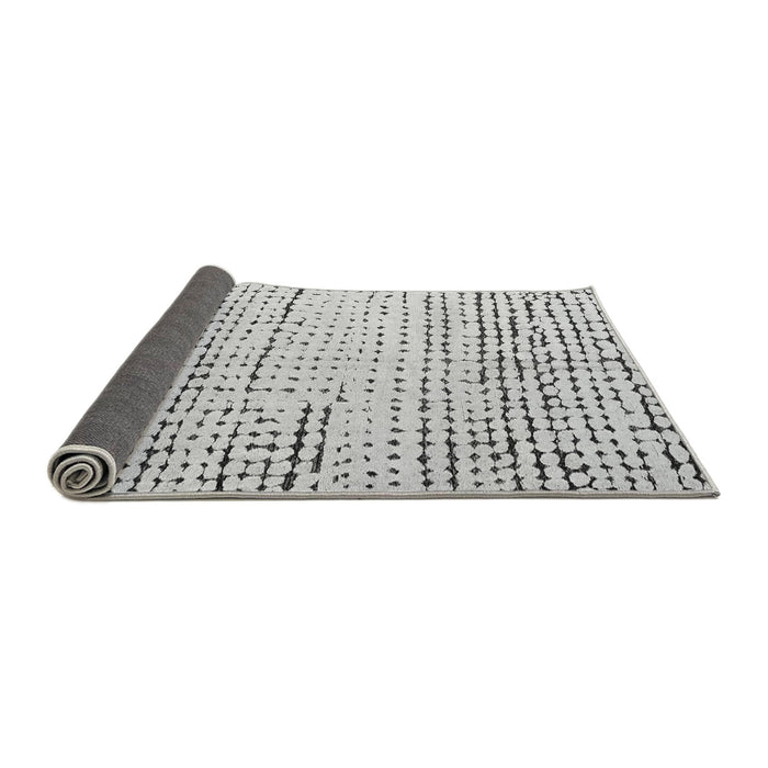 Sideview of Solid Gray Modern Rug, abs4795gry