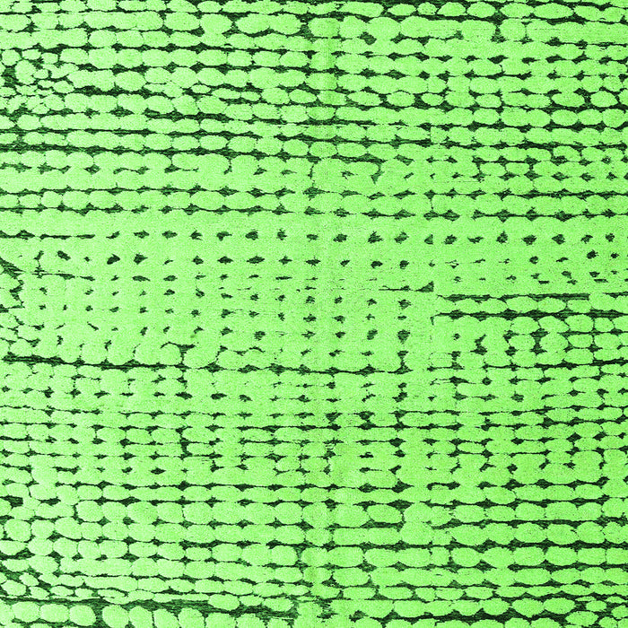 Square Solid Green Modern Rug, abs4795grn