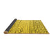 Sideview of Solid Yellow Modern Rug, abs4795yw