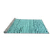 Sideview of Machine Washable Solid Light Blue Modern Rug, wshabs4795lblu