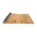 Sideview of Solid Orange Modern Rug, abs4795org