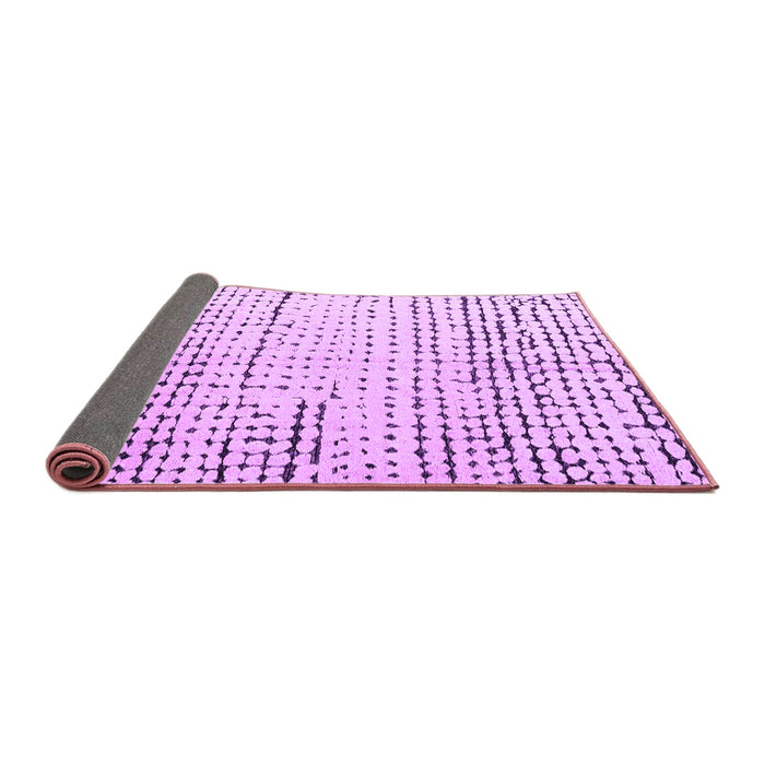 Sideview of Solid Purple Modern Rug, abs4795pur