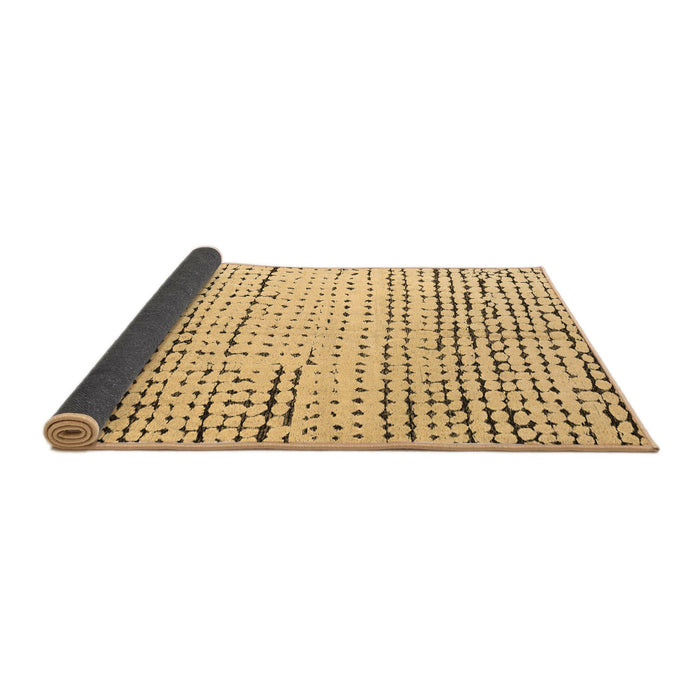 Sideview of Solid Brown Modern Rug, abs4795brn