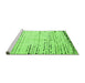 Sideview of Machine Washable Solid Green Modern Area Rugs, wshabs4796grn