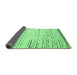 Sideview of Solid Emerald Green Modern Rug, abs4796emgrn