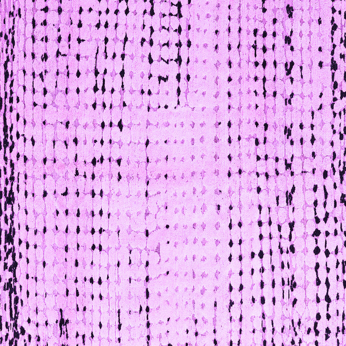 Square Machine Washable Solid Purple Modern Area Rugs, wshabs4796pur