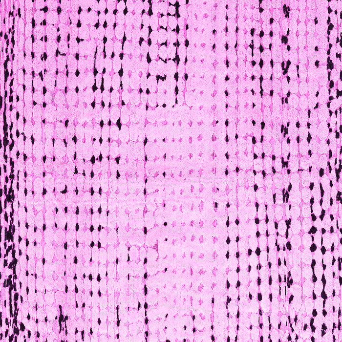 Square Machine Washable Solid Pink Modern Rug, wshabs4796pnk