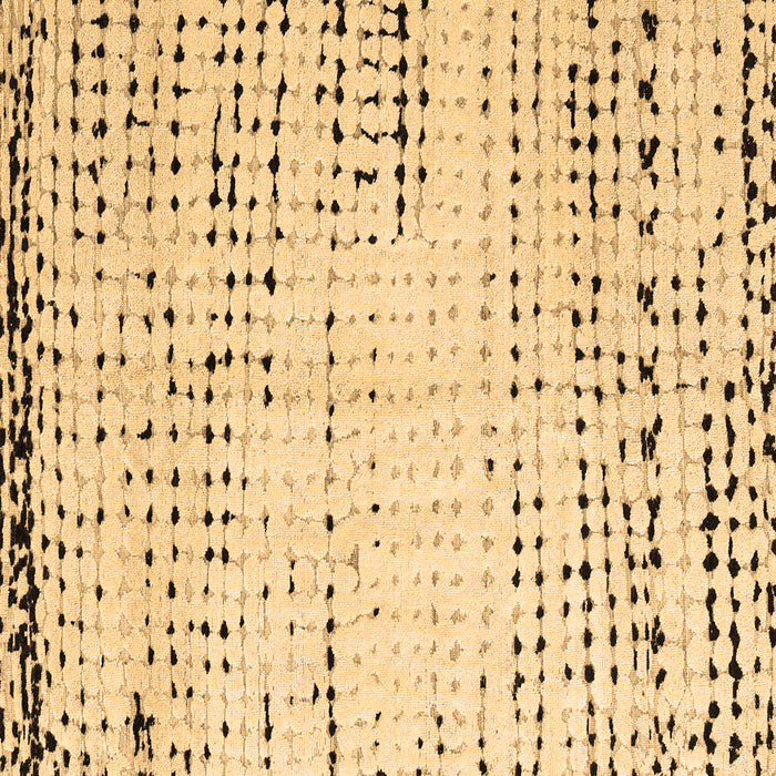 Square Machine Washable Solid Brown Modern Rug, wshabs4796brn