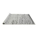 Sideview of Machine Washable Solid Gray Modern Rug, wshabs4796gry