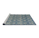 Sideview of Machine Washable Abstract Cloud Gray Rug, wshabs4797