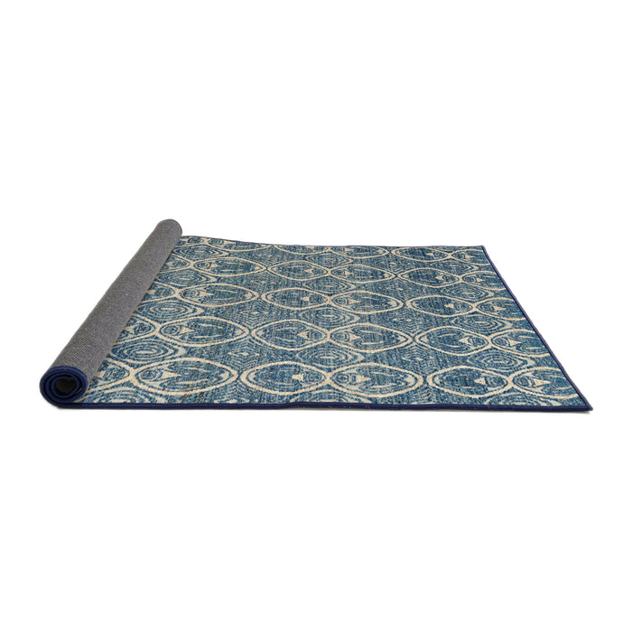 Sideview of Abstract Cloud Gray Modern Rug, abs4797