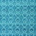 Square Abstract Light Blue Modern Rug, abs4797lblu