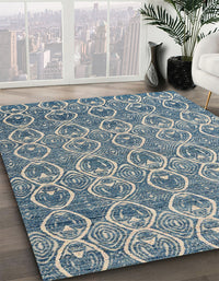 Abstract Cloud Gray Modern Rug, abs4797