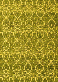 Abstract Yellow Modern Rug, abs4797yw