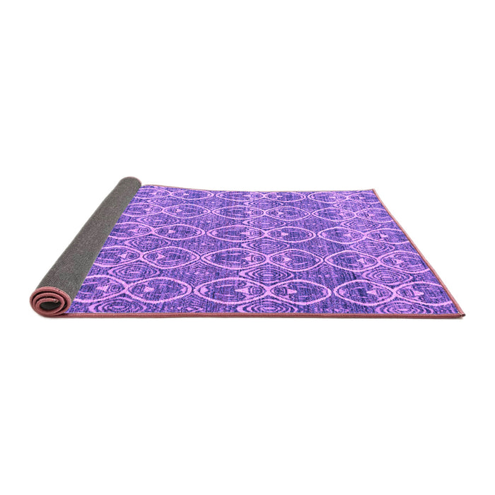 Sideview of Abstract Purple Modern Rug, abs4797pur