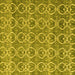 Square Abstract Yellow Modern Rug, abs4797yw