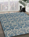 Abstract Cloud Gray Modern Rug in Family Room, abs4797