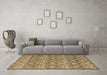 Machine Washable Abstract Brown Modern Rug in a Living Room,, wshabs4797brn