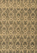 Machine Washable Abstract Brown Modern Rug, wshabs4797brn