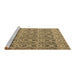 Sideview of Machine Washable Abstract Brown Modern Rug, wshabs4797brn