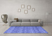 Machine Washable Abstract Blue Modern Rug in a Living Room, wshabs4797blu