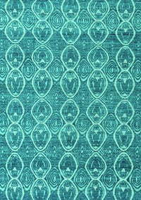 Abstract Turquoise Modern Rug, abs4797turq