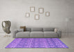 Machine Washable Abstract Purple Modern Area Rugs in a Living Room, wshabs4797pur