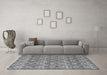 Machine Washable Abstract Gray Modern Rug in a Living Room,, wshabs4797gry