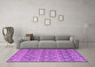 Machine Washable Abstract Pink Modern Rug in a Living Room, wshabs4797pnk