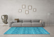 Machine Washable Abstract Light Blue Modern Rug in a Living Room, wshabs4797lblu