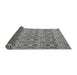 Sideview of Abstract Gray Modern Rug, abs4797gry