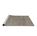 Sideview of Machine Washable Abstract Coffee Brown Rug, wshabs4798