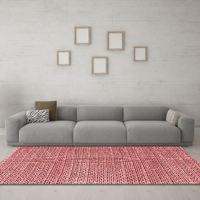 Modern Red Washable Rugs