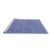 Sideview of Machine Washable Abstract Blue Modern Rug, wshabs4798blu