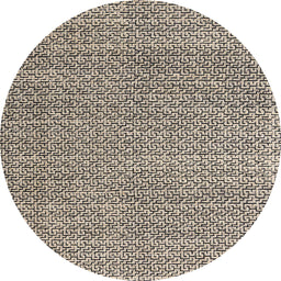 Round Machine Washable Abstract Coffee Brown Rug, wshabs4798