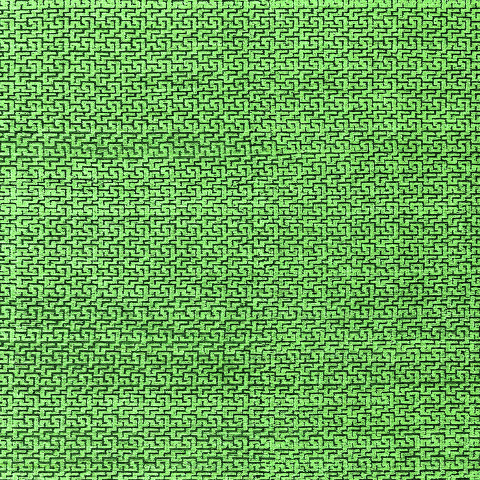 Square Abstract Green Modern Rug, abs4798grn