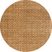 Round Abstract Orange Modern Rug, abs4798org