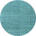 Round Machine Washable Abstract Light Blue Modern Rug, wshabs4798lblu