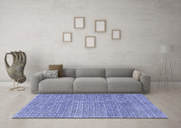 Machine Washable Abstract Blue Modern Rug, wshabs4798blu