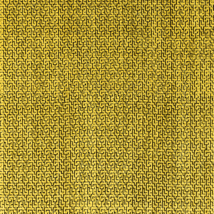 Square Machine Washable Abstract Yellow Modern Rug, wshabs4798yw